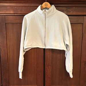 Light blue Forever 21 cropped sweatshirt
